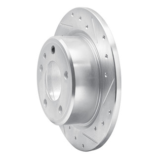 R1 88-91 BMW M3 Rear Right Drilled & Slotted Silver Brake Rotor