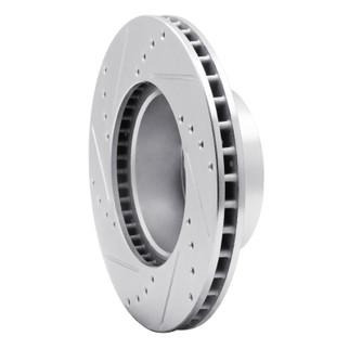 R1 82-86 BMW 735I Front Right Drilled & Slotted Silver Brake Rotor