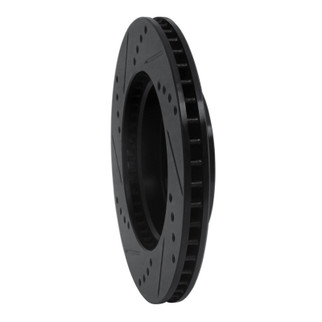R1 07-17 Nissan TIIDA (Mexico) Front Right Drilled & Slotted Black Brake Rotor