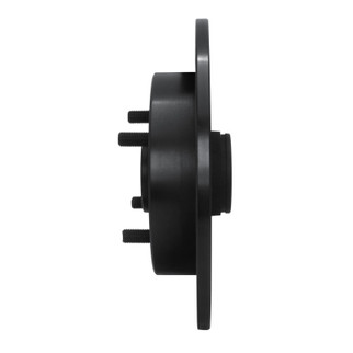 R1 88-88 Nissan Maxima Rear Right Drilled & Slotted Black Brake Rotor
