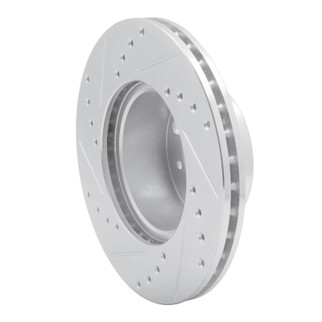R1 76-77 BMW 320I (USA/Canada) Front Right Drilled & Slotted Silver Brake Rotor