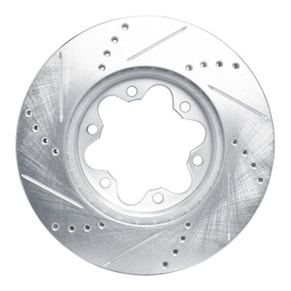 R1 2006-2019 Toyota HiAce (Mexico) Front Right Drilled & Slotted Silver Brake Rotor