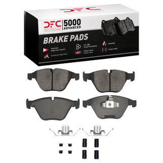 DFC 07-15 BMW 328i Front 5000 Advanced Low Metallic Brake Pads and Hardware Kit