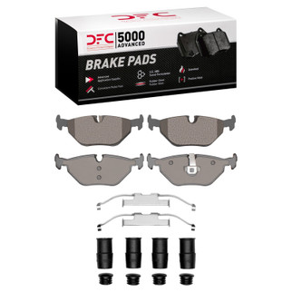 DFC 91-08 BMW 318ti Rear 5000 Advanced Low Metallic Brake Pads and Hardware Kit