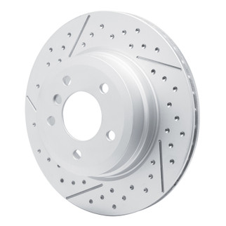 DFC 13-13 BMW 135IS Rear GeoSPEC Coated Rotor - Dimpled and Slotted