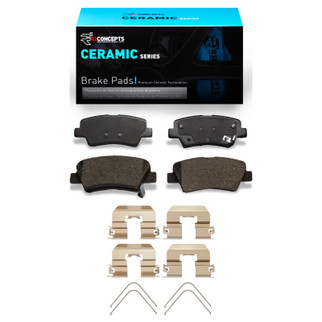 R1 09-22 Hyundai Sonata Rear Ceramic Brake Pads & Hardware Kit