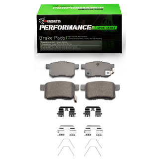 R1 08-17 Acura TSX Rear Performance Sport Brake Pads & Hardware Kit