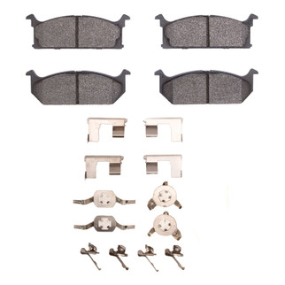 DFC 85-88 Chevrolet Sprint Front 5000 Advanced Semi Metallic Brake Pads and Hardware Kit