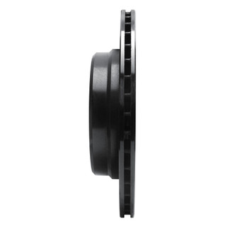 R1 91-95 BMW 540I Rear Left Drilled & Slotted Black Brake Rotor