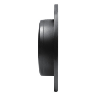R1 04-10 Chevrolet Epica (USA/Canada) Rear Left Drilled & Slotted Black Brake Rotor