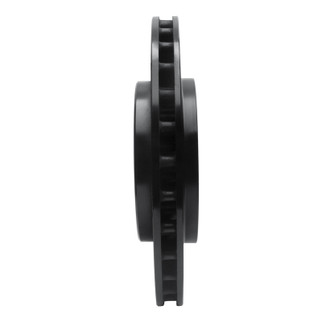 R1 04-07 Volvo V70 Rear Left Drilled & Slotted Black Brake Rotor