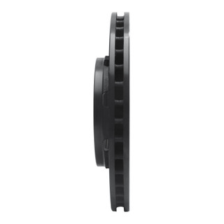 R1 00-04 Volvo V40 Front Right Drilled & Slotted Black Brake Rotor