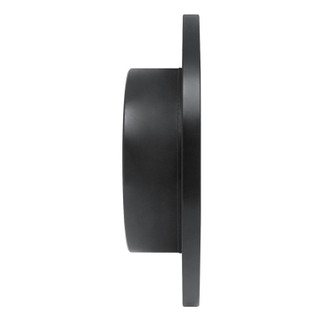 R1 06-18 Dodge Sprinter 2500 Rear Right Drilled & Slotted Black Brake Rotor