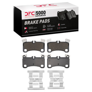 DFC 08-10 Porsche Cayenne Rear 5000 Advanced Low Metallic Brake Pads and Hardware Kit