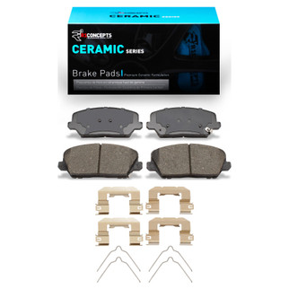 R1 16-17 Hyundai Veloster Front Ceramic Pads & Hardware Kit