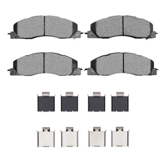 R1 09-18 Dodge Ram 2500 Front Semi Met Pads & Hardware Kit