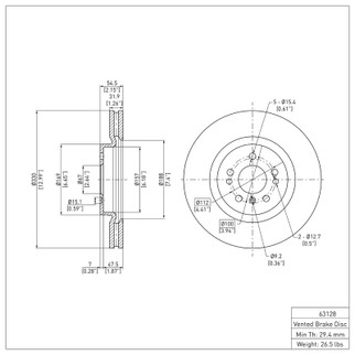 DFC 06-12 Mercedes-Benz R500 Front Brake Rotor