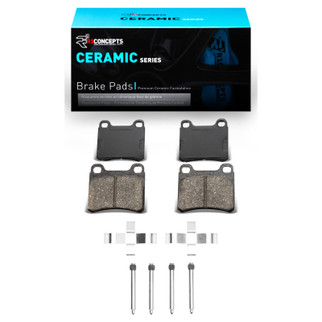 R1 1983-1995 Mercedes-Benz C280 Rear R1 Ceramic Pads & Hardware Kit