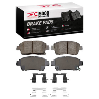 DFC 00-15 Scion IQ Front 5000 Advanced Ceramic Brake Pads and Hardware Kit