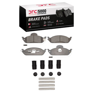 DFC 98-05 Mercedes-Benz ML320 Front 5000 Advanced Low Metallic Brake Pads and Hardware Kit