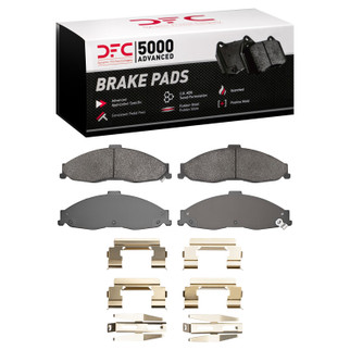 DFC 98-02 Chevrolet Camaro Front 5000 Advanced Semi Metallic Brake Pads and Hardware Kit