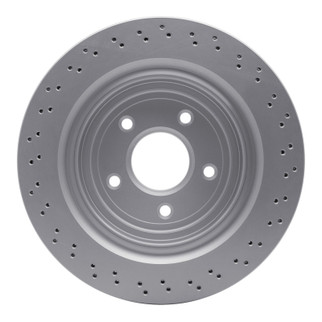 DFC 06-13 Cadillac XLR Rear Drilled Hi-Carbon Alloy Geomet Coated Rotor