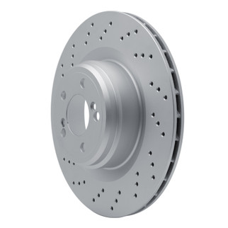 DFC 15-19 BMW X6 Left Rear Drilled Hi-Carbon Alloy Geomet Coated Rotor