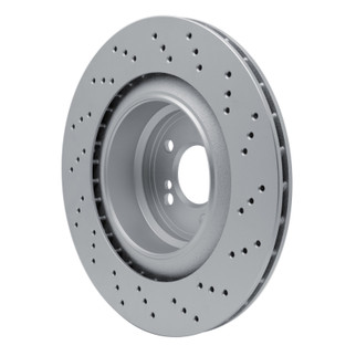 DFC 15-19 BMW X6 Left Rear Drilled Hi-Carbon Alloy Geomet Coated Rotor