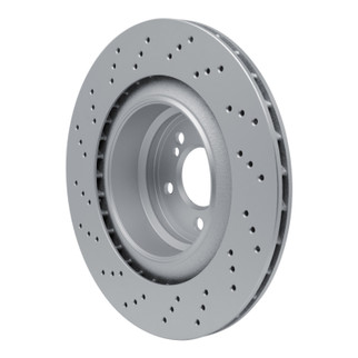 DFC 15-19 BMW X6 Right Rear Drilled Hi-Carbon Alloy Geomet Coated Rotor