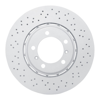 DFC 17-23 Porsche 718 Boxster Left Front Drilled Hi-Carbon Alloy Geomet Coated Rotor