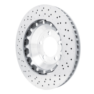 DFC 13-19 Porsche 911 Right Front Drilled Hi-Carbon Alloy Geomet Coated Rotor