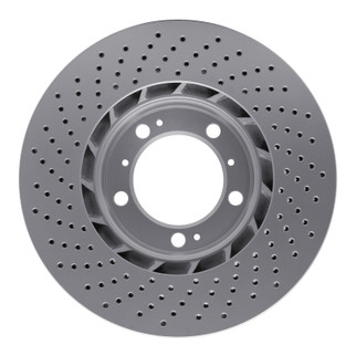 DFC 98-12 Porsche 911 Right Front Drilled Hi-Carbon Alloy Geomet Coated Rotor