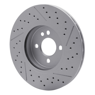 DFC 07-15 Mini Cooper (Excl Clubman) Front Drilled GeoSPEC Coated Rotor and Slotted
