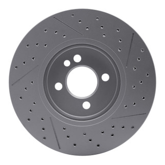 DFC 07-15 Mini Cooper (Excl Clubman) Front Drilled GeoSPEC Coated Rotor and Slotted