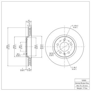 DFC 06-10 Pontiac Solstice Front Brake Rotor