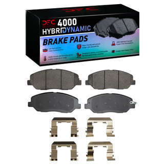 DFC 09-11 Hyundai Genesis Sedan Front 4000 HybriDynamic Brake Pads and Hardware Kit