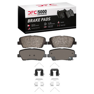 DFC 15-20 Kia Sorento Rear 5000 Advanced Ceramic Brake Pads and Hardware Kit