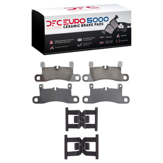 DFC 11-18 Porsche Cayenne Rear Euro 5000 Ceramic Brake Pads and Hardware Kit