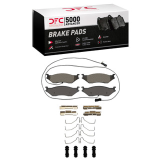 DFC 18-20 Coachmen Mirada Front/Rear 5000 Advanced Semi Metallic Brake Pads and Hardware Kit