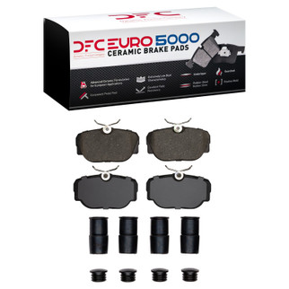 DFC 84-91 BMW 325es Front Euro 5000 Ceramic Brake Pads and Hardware Kit