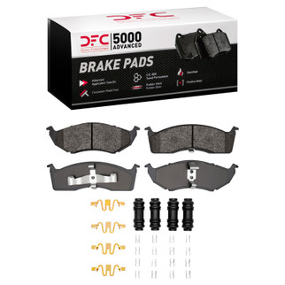 DFC 99-04 Chrysler 300M Front 5000 Advanced Semi Metallic Brake Pads and Hardware Kit