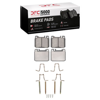 DFC 80-85 Mercedes-Benz 300D Front 5000 Advanced Low Metallic Brake Pads and Hardware Kit