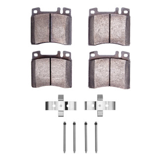 DFC 91-99 Mercedes-Benz S350 Front 5000 Advanced Semi Metallic Brake Pads and Hardware Kit