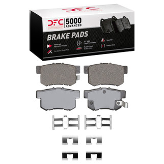 DFC 91-12 Acura LEGEND Rear 5000 Advanced Ceramic Brake Pads and Hardware Kit