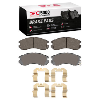 DFC 90-96 Subaru Legacy Front 5000 Advanced Ceramic Brake Pads and Hardware Kit