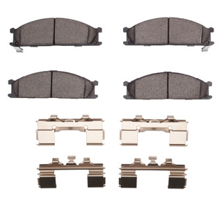 DFC 85-15 Nissan D21 Hardbody Pickup 4WD (4 Cyl) Front 5K Adv Semi Metallic Brake Pad & Hardware Kit
