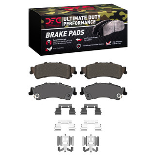 DFC 99-11 Cadillac DeVille Rear Ultimate Duty Performance Brake Pads and Hardware Kit