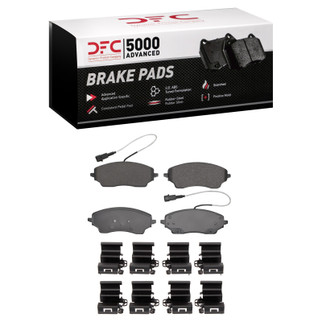 DFC 22-25 Ram ProMaster EV Rear 5000 Advanced Semi Metallic Brake Pads and Hardware Kit