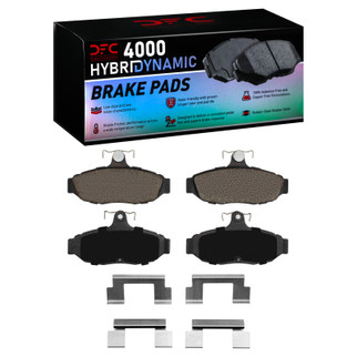 DFC 86-93 Ford Taurus (Excl SHO) Rear 4000 HybriDynamic Brake Pads and Hardware Kit