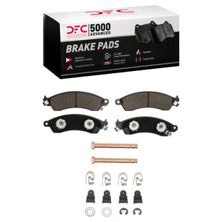 DFC 85-04 Chevrolet Corvette Front 5000 Advanced Semi Metallic Brake Pads and Hardware Kit
